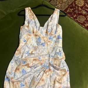 Cream Floral Wedding Dress